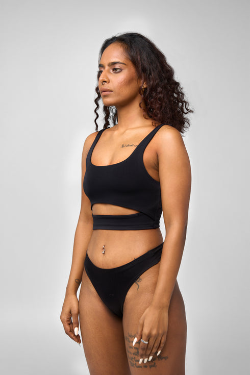 Cut-Out Crop Top
